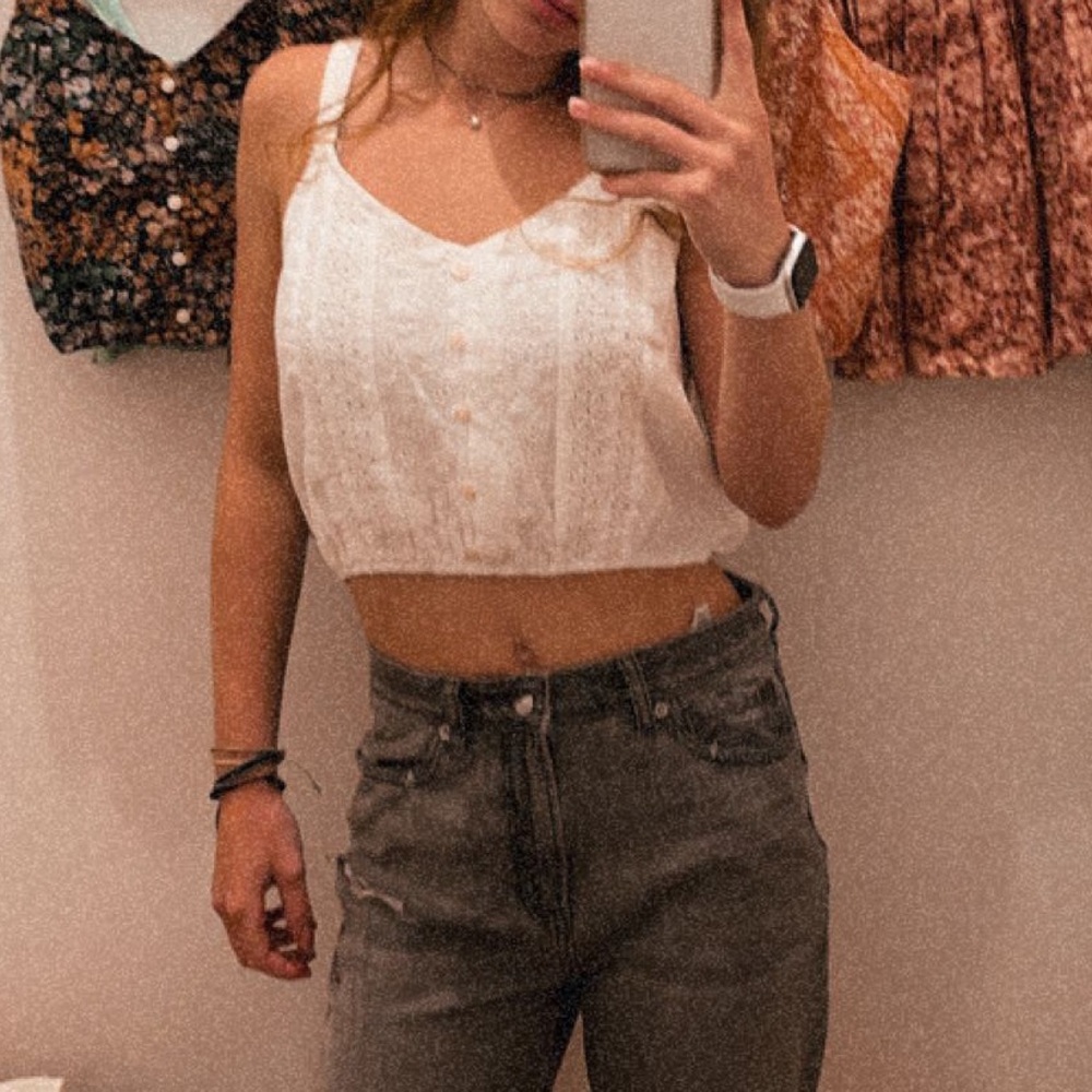 American Eagle White Tank Top (NWOT)